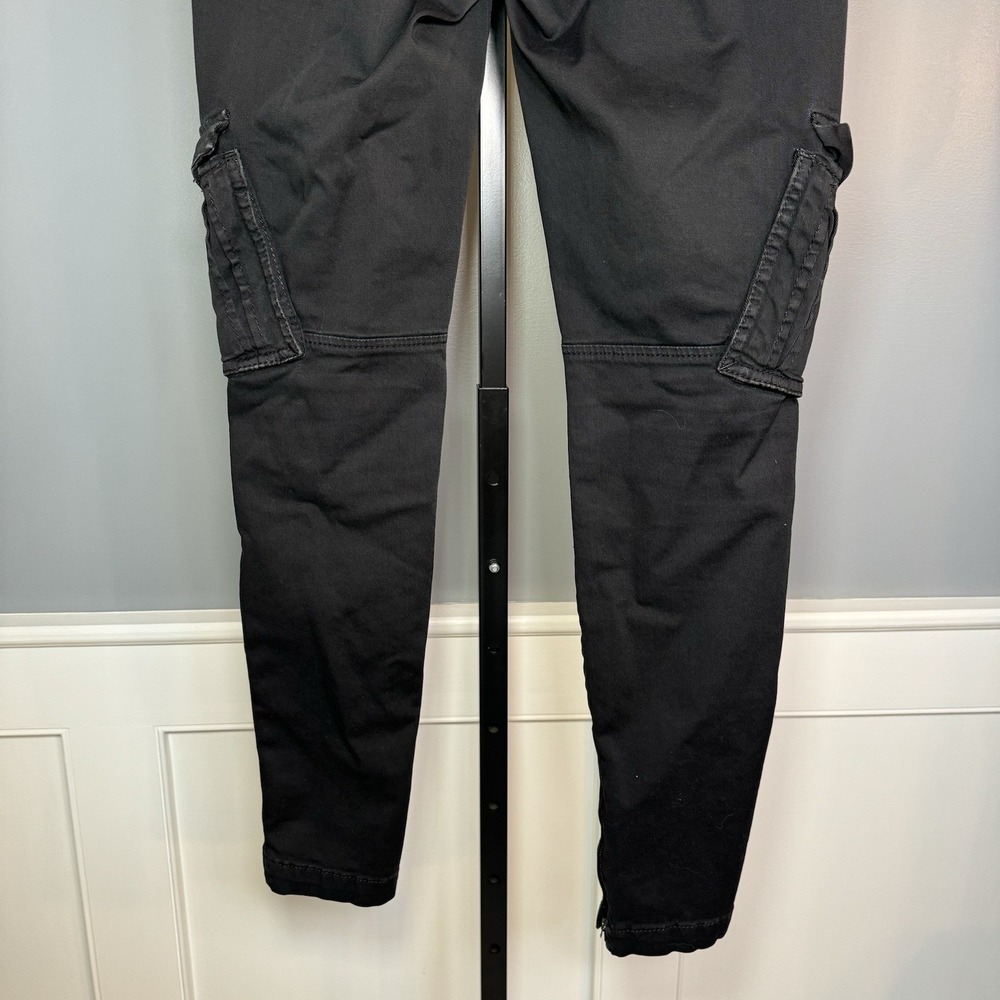 Vince Women's‎ Military Zipper Ankle Cargo Skinny Pants In Black Size 26 - Picture 13 of 16